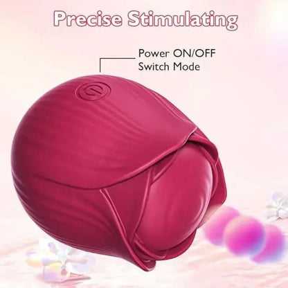 Rose-Shaped Clitoral Vibrator
