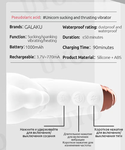 Vibrator Thrust Gun G-spot Stimulation Clitoral Sucking Vibrator USB Rechargeable Silicone Vibrator Woman Adult Sex Toys dildo