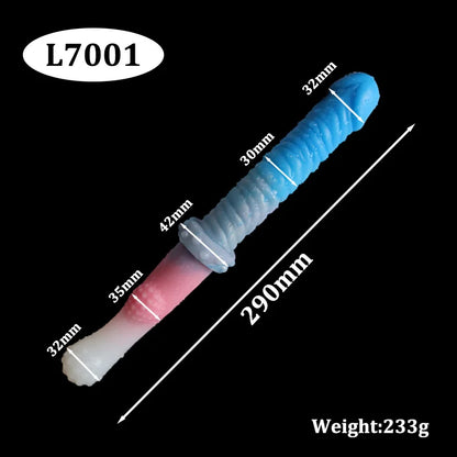 40cm Dual Horse Dog Knot Double Dildo — 3 Colours