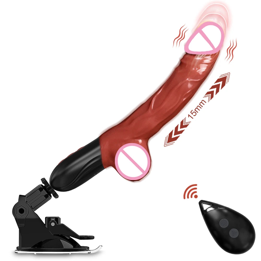 Remote Control Thrusting Dildo Vibrator