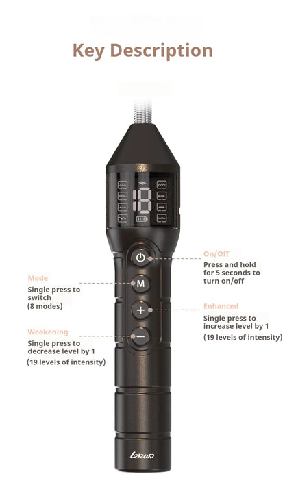 Electric Shock Stick, Use with nipple clamps, Adjustable Pulse Stimulator, Sex Game, Microcurrent BDSM Training, Adult Sex Toys