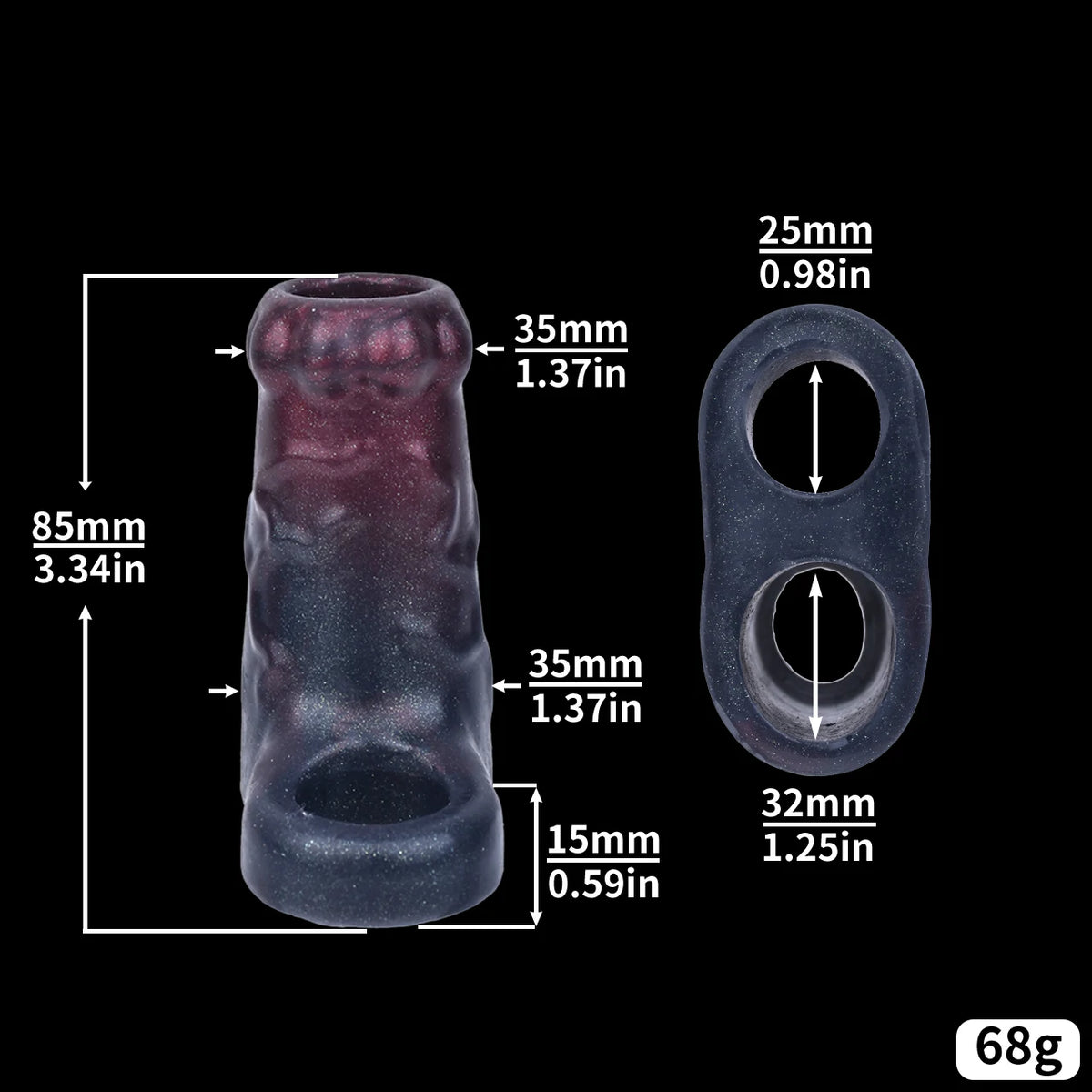 XL Silicone Knot Sleeve Extender – Multi-Size Kit