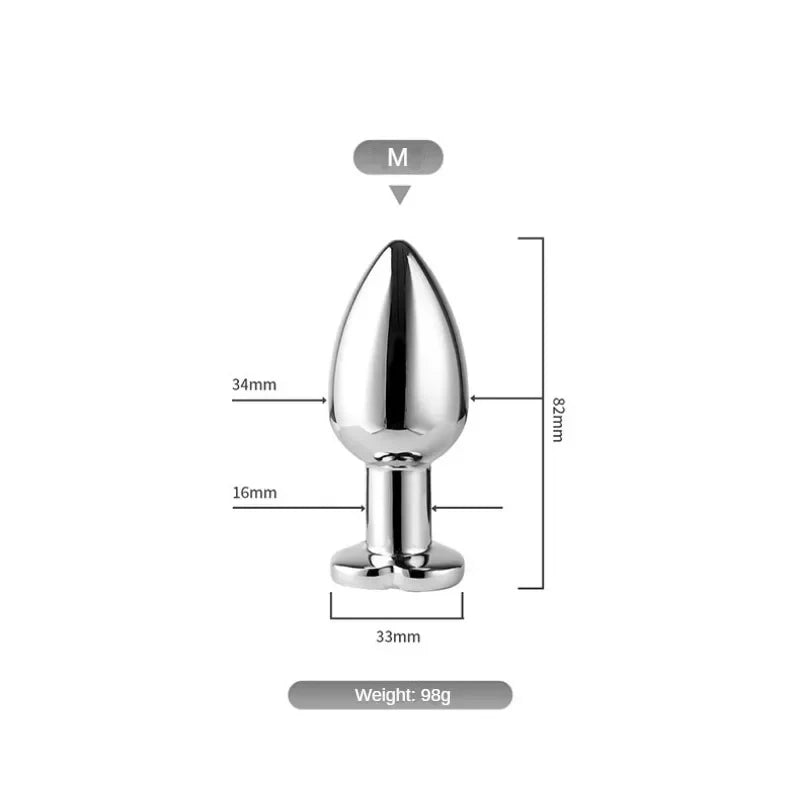Smart Vibrating Metal LED Plug