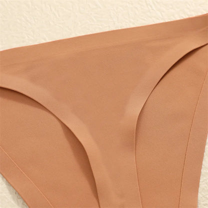 9PCS Seamless Panties Women's G-String Thongs Solid Color No Trace Underwear Female Low Rise Sexy Lingerie Comfortable Underpant
