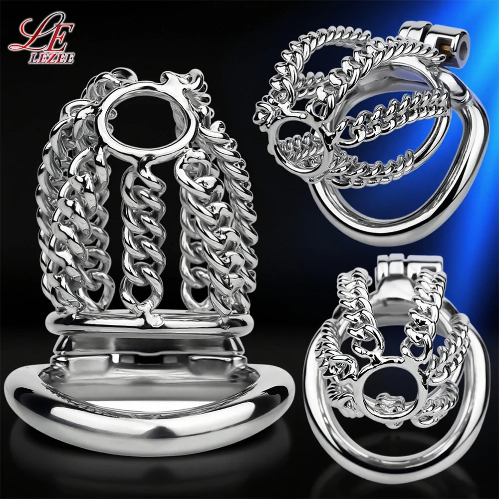 Binding Metal Chastity Cage