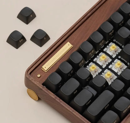 Premium Ergonomic Wood Keyboard