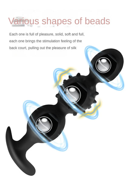 Vibrating Silicone Plug Built In Ball