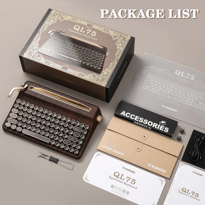 Creme Beige Premium Keyboard Golden