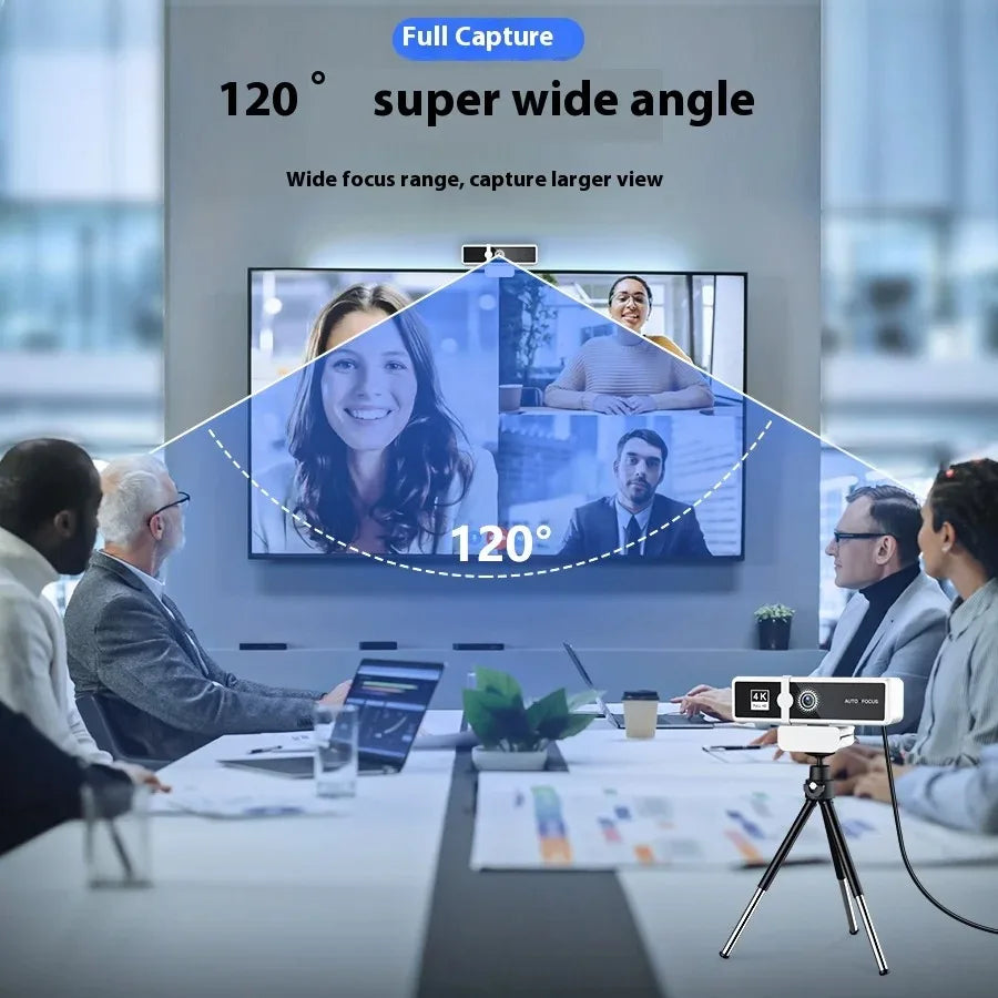 HD 4K Webcam with Autofocus