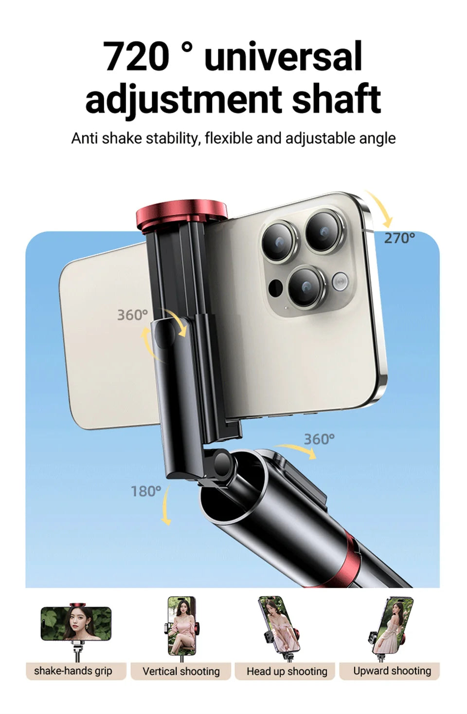 Foldable Selfie Stick With Tripod
