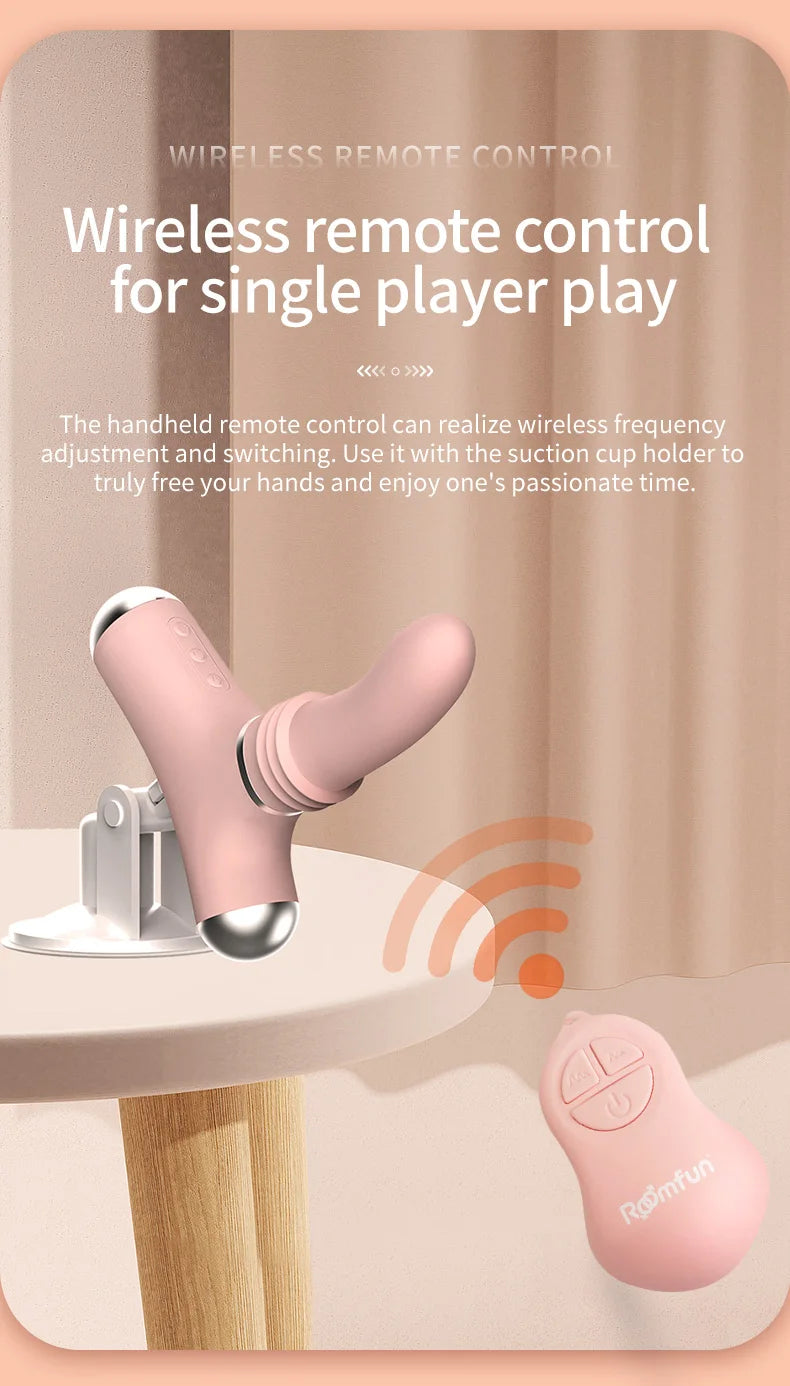 Powerful Sex Machine & Device, Heatable Thrusting Dildo for Women Men, Remote Control Vibrator G-Spot Anal Stimulator,Adult Toys