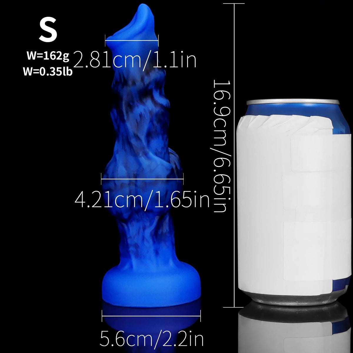 Wolf Dog Monster Fantasy Dildo — Liquid Silicone 4 Sizes