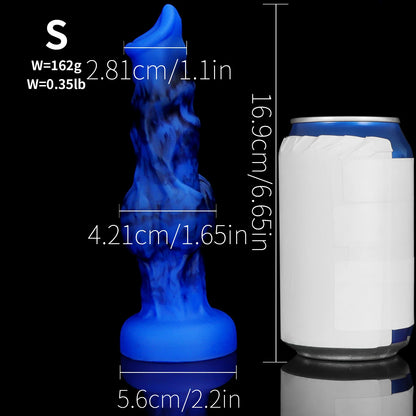 Wolf Dog Monster Fantasy Dildo — Liquid Silicone 4 Sizes