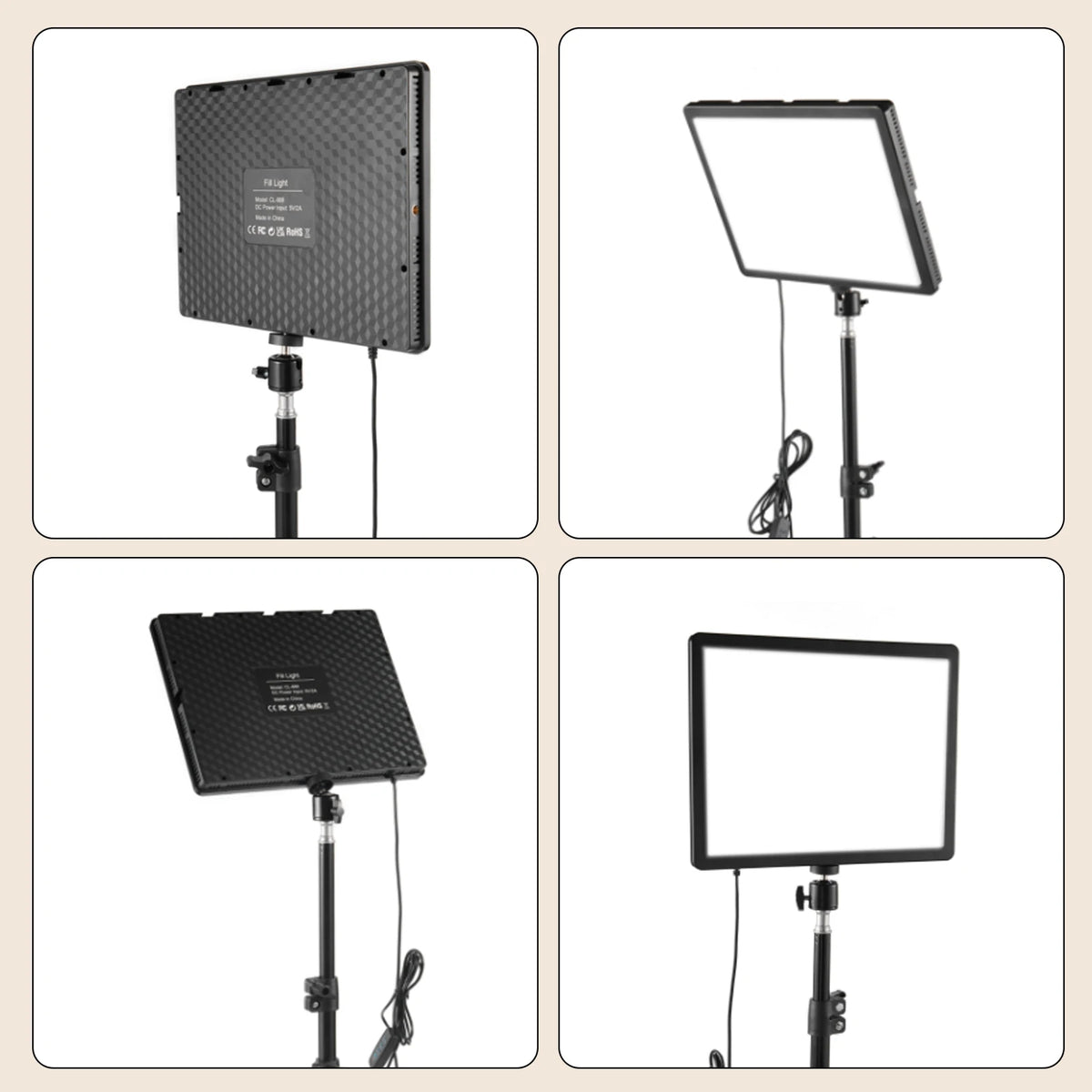 Tripod with LED Lamp