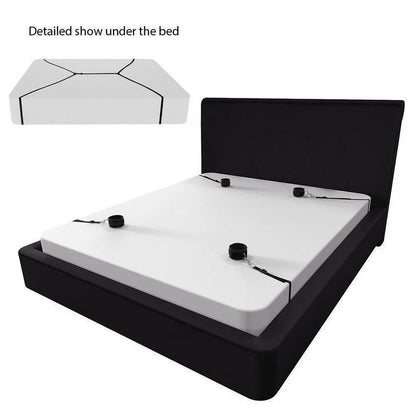Bed Restraint Strap System with Wrist & Ankle Cuffs