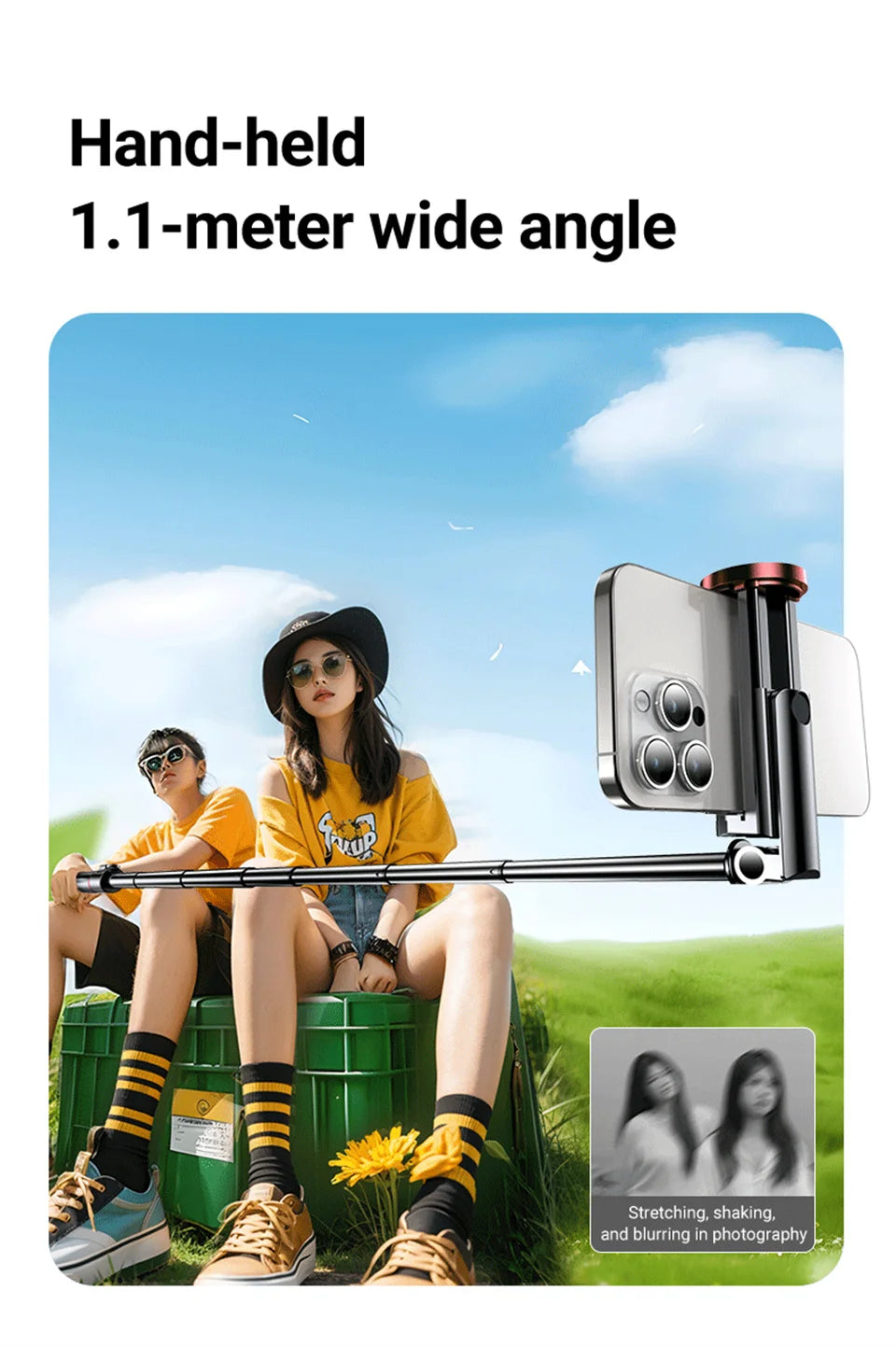 Foldable Selfie Stick With Tripod