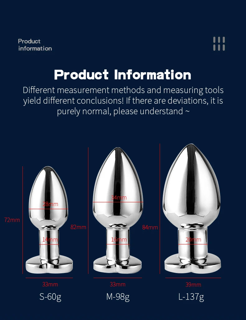 Smart Vibrating Metal LED Plug