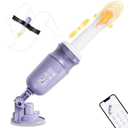 App-Controlled Heating Thrusting Sex Machine