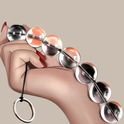 5 Sizes Glass Anal Beads Vaginal Balls Butt Plug Toy BDSM Massager Beads Inserted Plug Erotic Anal Bead Viabrator Accessories