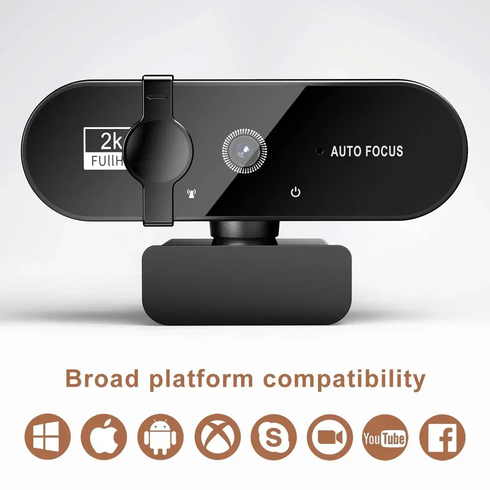 4K Webcamn With Mic & Auto Focus