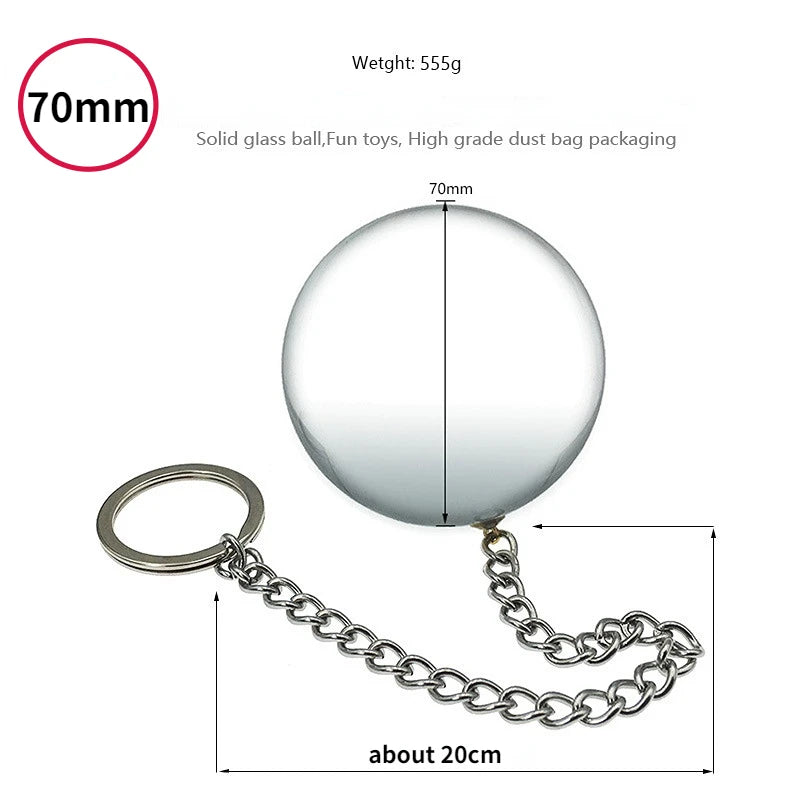 Crystal Glass Ball Anal Plugs Anal Dilator Pendant Ball Butt Plug Alternative Orgasm Daisy Stimulation Sex Tools Erotic Supplies