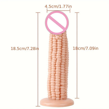 Corn Shaped Anal Plug — Ridged Novelty Silicone