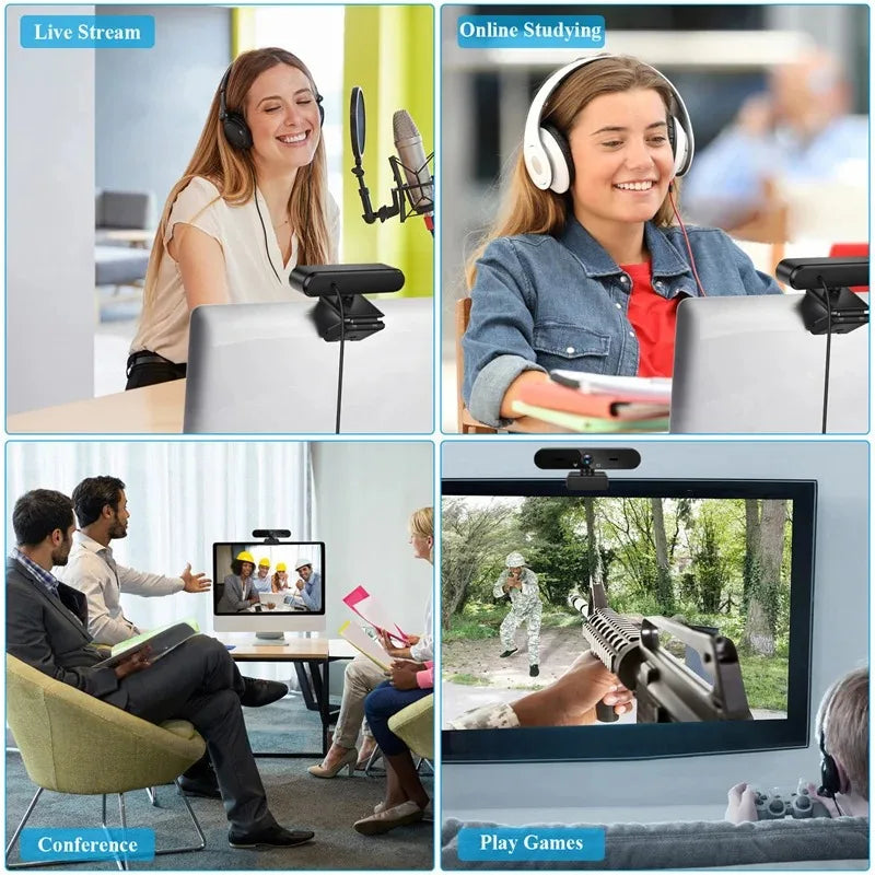 4K Webcam With Mic