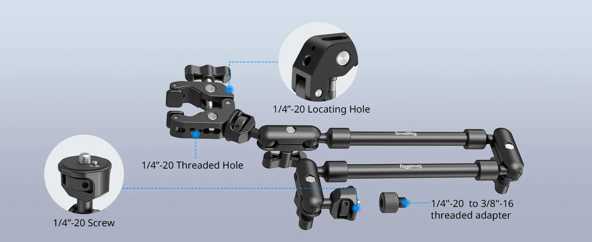 Vlogging Camera Arm With Clamp