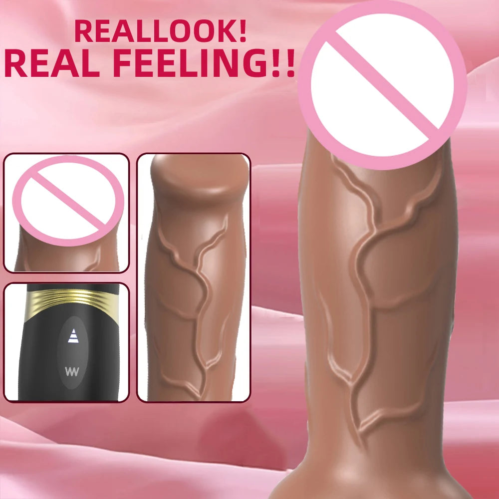 Automatic Hands-Free Thrusting Dildo