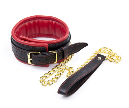 3-Piece Leather Collar, Wrist & Ankle Cuff Set