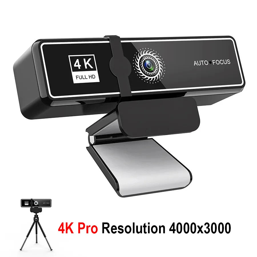 HD 4K Webcam with Autofocus