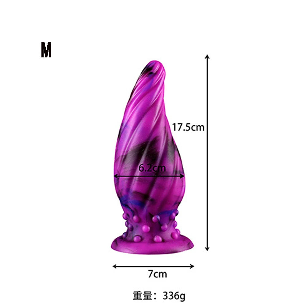 Luminous Glow Silicone Anal Plug — 5 Sizes Body Safe