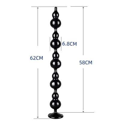62cm Crystal Chain Beads Plug