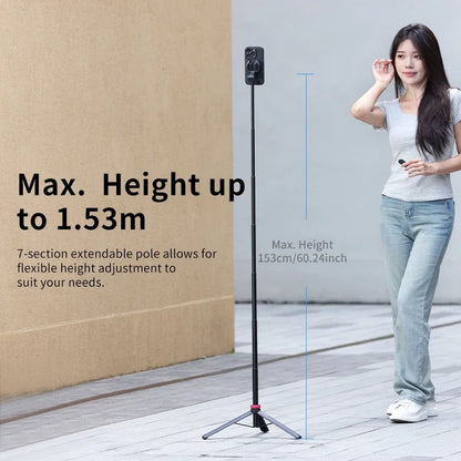 Bluetooth Remote Magnetic Phone Tripod