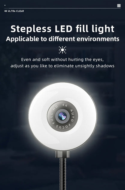 3-in-1 4K Webcam with Mic