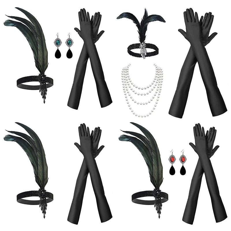 1920s Flapper Cosplay Accessory Set