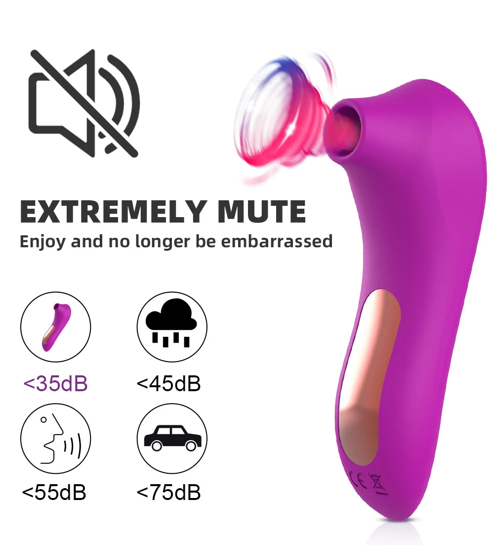 Mini Suction Vibrator — 7-Mode Clitoral and Nipple