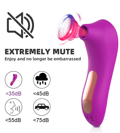 Mini Suction Vibrator — 7-Mode Clitoral and Nipple
