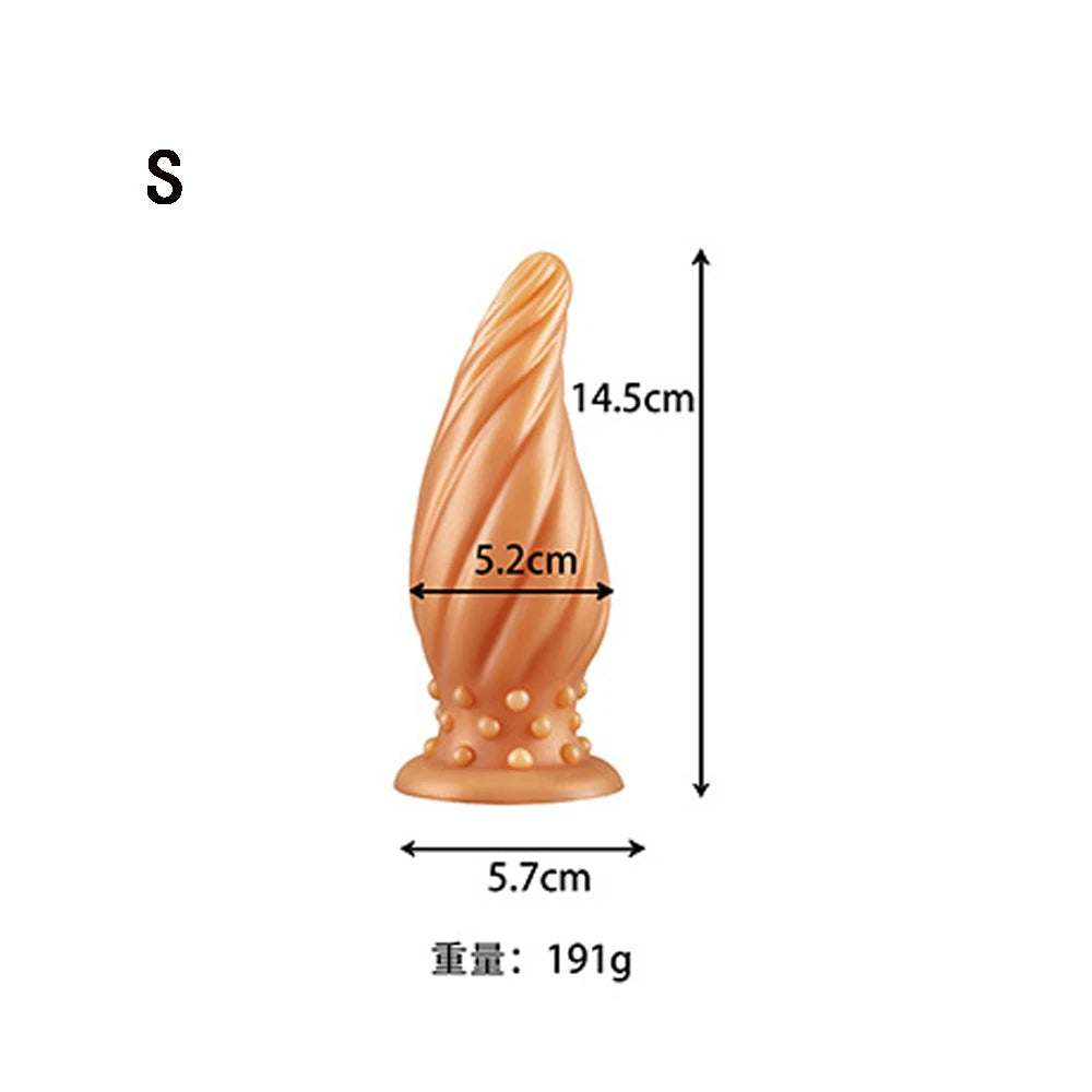 Luminous Glow Silicone Anal Plug — 5 Sizes Body Safe