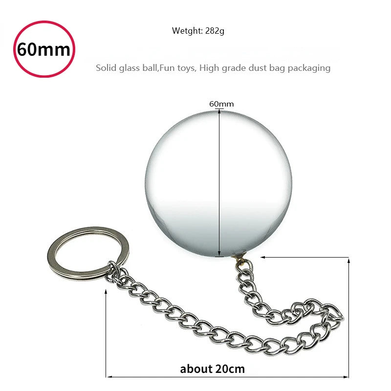 Crystal Glass Ball Anal Plugs Anal Dilator Pendant Ball Butt Plug Alternative Orgasm Daisy Stimulation Sex Tools Erotic Supplies