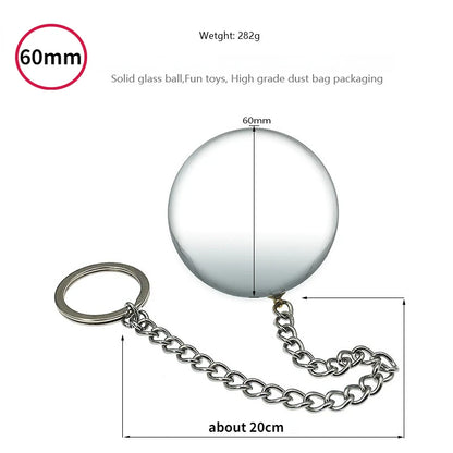Crystal Glass Ball Anal Plugs Anal Dilator Pendant Ball Butt Plug Alternative Orgasm Daisy Stimulation Sex Tools Erotic Supplies