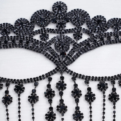 Crystal Tassel Masquerade Headwear Chain