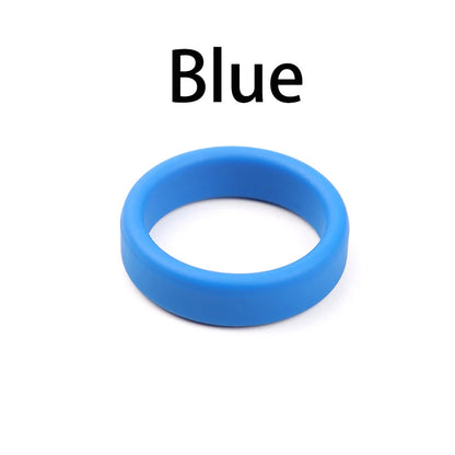6 Color Penis Ring Delay Ejaculation Silicone Reusable Semen Cock Rings on for Men Enlargement Sex Toys For Men Couple Rings
