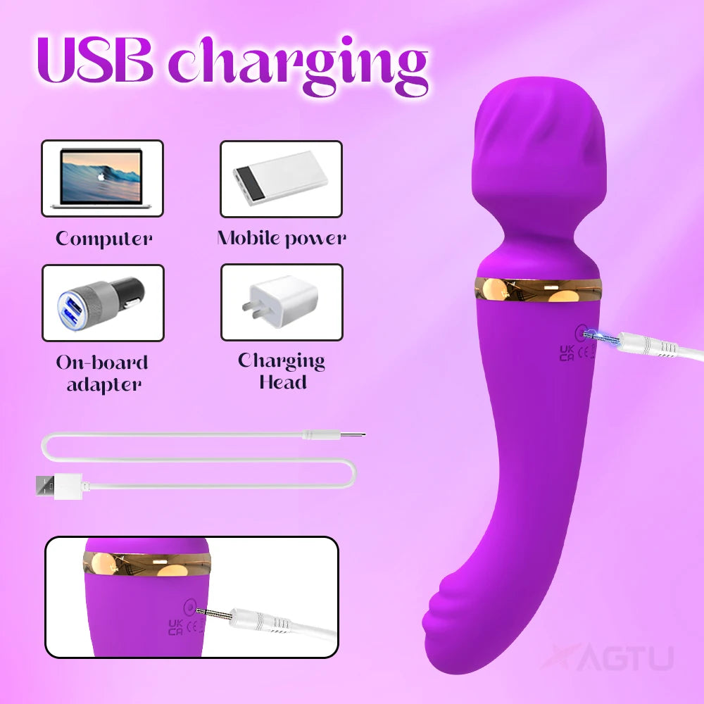 G-Spot Magic Wand Vibrator — 10 Powerful Modes