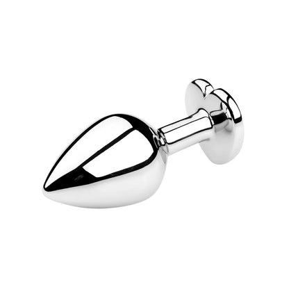 Anal Plug Heart 5 Sizes Stainless Steel Crystal Anal Plug Removable Butt Plug Stimulator Anal Sex Toys Prostate Massager Dildos