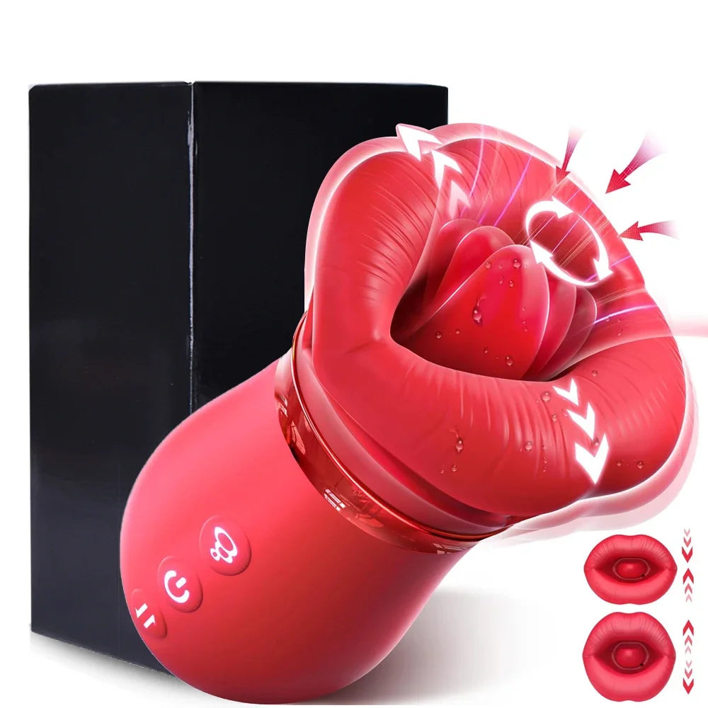 Rose Mouth-Shaped Vibrator Clitoral