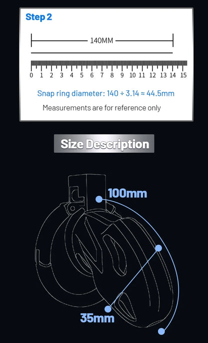 Premium Aluminum Chastity Cage