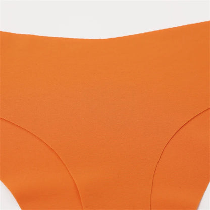 Solid Color Comfortable Ice Silk Panties