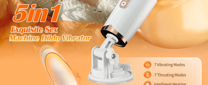 Rotating Heating Thrusting Dildo Vibrator