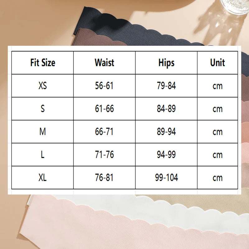 Solid Color Seamless Low Waist Soft Panties